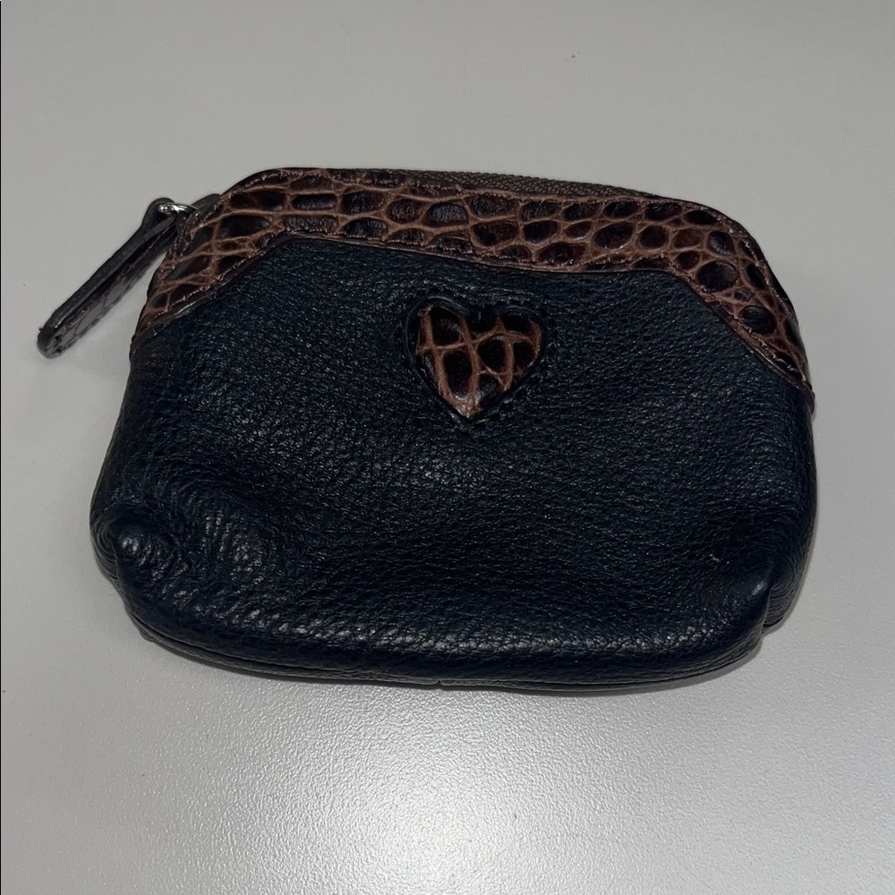 Brighton Black and Brown Mini Coin Bag